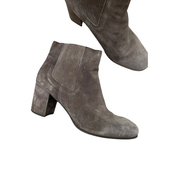 Pedro Garcia Womens Gray/Brown Suede leather Ankle Booties 9 - Picture 8 of 8